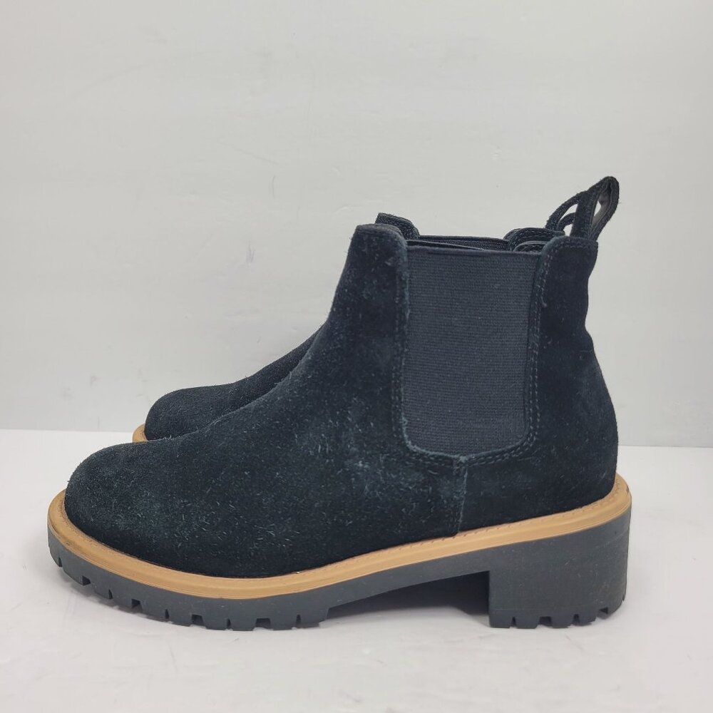 Blondo Mayes Women's Waterproof Black Suede Chelsea Boots B7145 015 US Size 6.5M - Picture 2 of 8